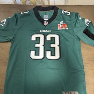Cooper DeJean Eagles Midnight Green Super Bowl Jersey Mens M-XL